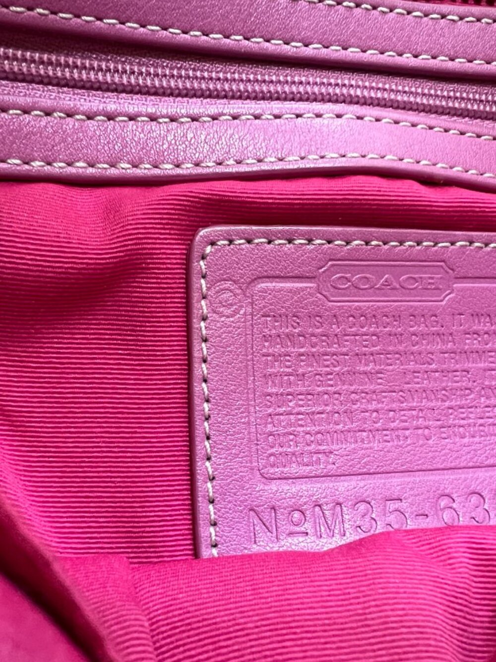 Coach Soho Signature Pink Bag - Picture 5 of 5